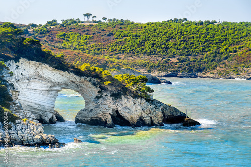 Arco di San Felice ( San Felice arc ) in Gargano - San Felice bay photo