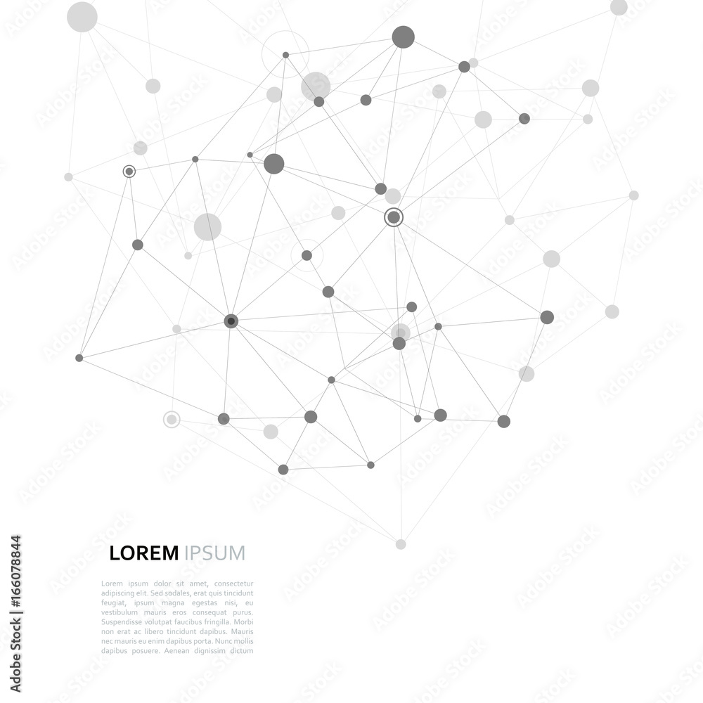 Modern vector design with elements of molecular bonds Modern vector design with elements of molecular bonds