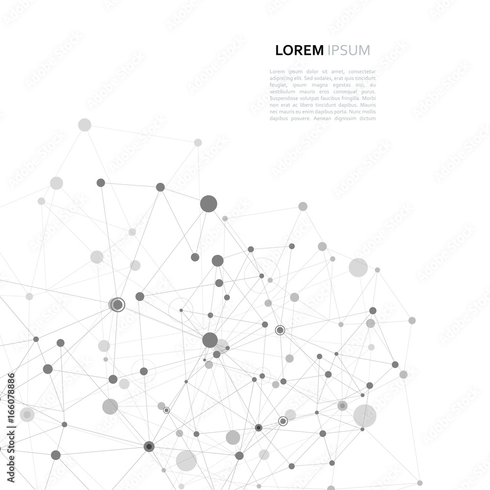 Modern vector design with elements of molecular bonds Modern vector design with elements of molecular bonds