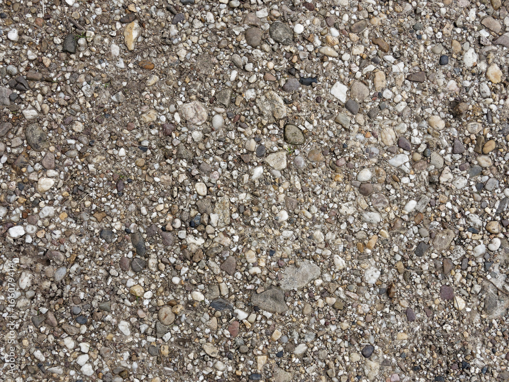 Kiesboden auf einem Feldweg als Hintergrund Kiesboden auf einem Feldweg als Hintergrund