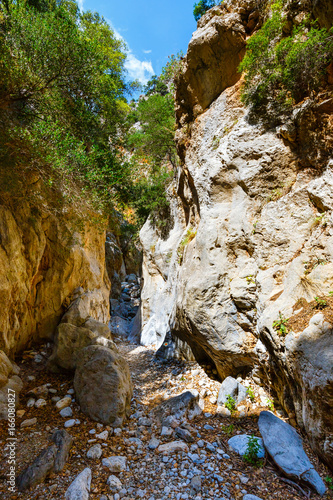 Kritsa Gorge near Agios Nikolaos on Crete  Greece