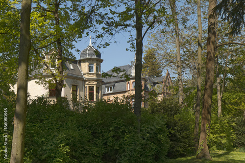 Aschaffenburg – Villa in a park against a blue sky