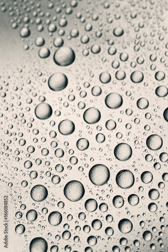 Water drops on a surface
