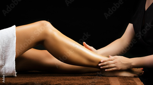 Massage de jambes photo