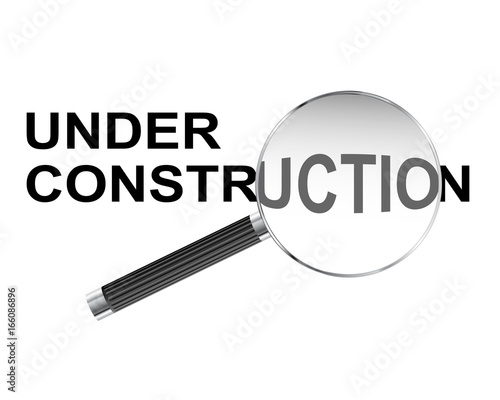 Under Construction Magnifying Glass