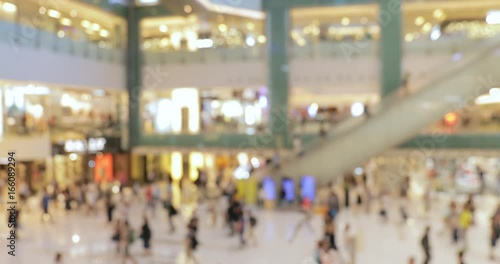 Wallpaper Mural Blur view of shopping center Torontodigital.ca