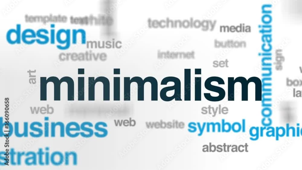 Minimalism animated word cloud, text design animation. Minimalism animated word cloud, text design animation.