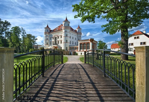 Neo-Gothic style palace sur...