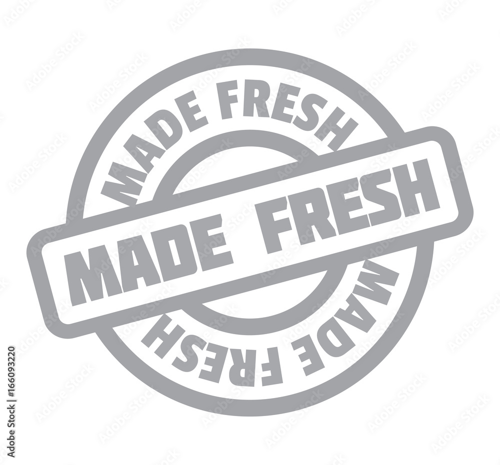 Made Fresh rubber stamp. Grunge design with dust scratches. Effects can be easily removed for a clean, crisp look. Color is easily changed. Made Fresh rubber stamp. Grunge design with dust scratches. Effects can be easily removed for a clean, crisp look. Color is easily changed.