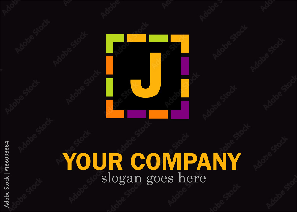 J alphabet letter mosaic vector design J alphabet letter mosaic vector design