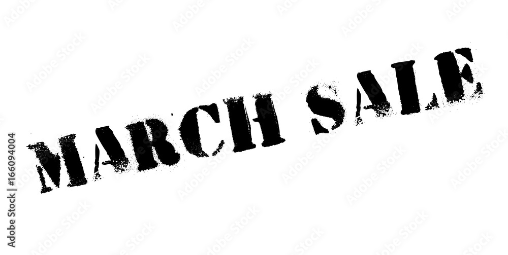 March Sale rubber stamp. Grunge design with dust scratches. Effects can be easily removed for a clean, crisp look. Color is easily changed. March Sale rubber stamp. Grunge design with dust scratches. Effects can be easily removed for a clean, crisp look. Color is easily changed.