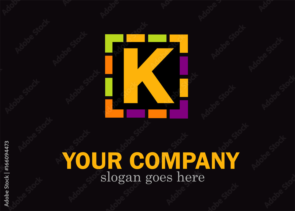 K alphabet letter mosaic vector design K alphabet letter mosaic vector design