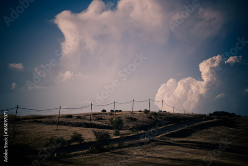 Landscape in Tuscany in summer