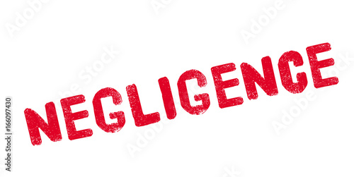 Negligence rubber stamp. Grunge design with dust scratches. Effects can be easily removed for a clean, crisp look. Color is easily changed.