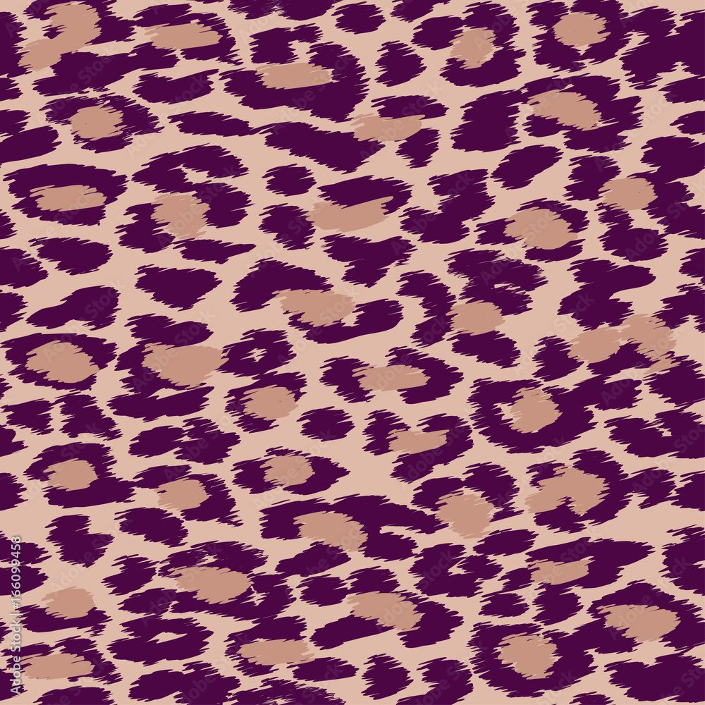 Trendy Leopard or cheetah skin seamless pattern, animal fur background