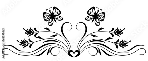 Decorative floral ornament