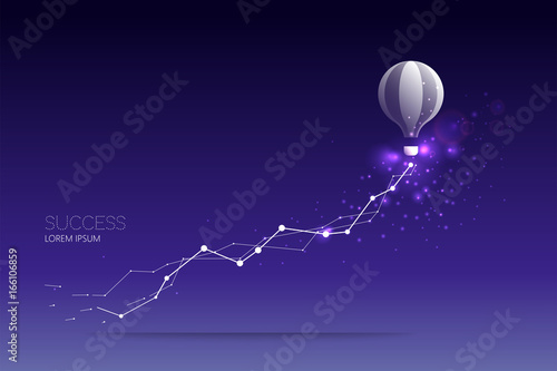 Abstract concept illustration. graph of business.
