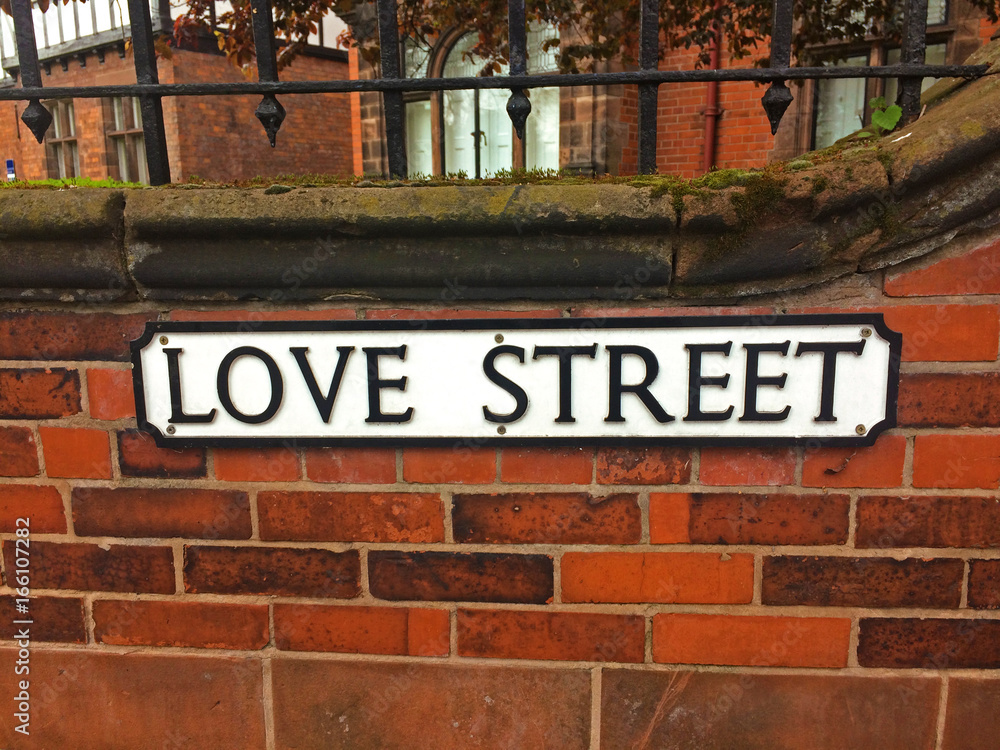 Love Street - Street Sign in Chester Love Street - Street Sign in Chester