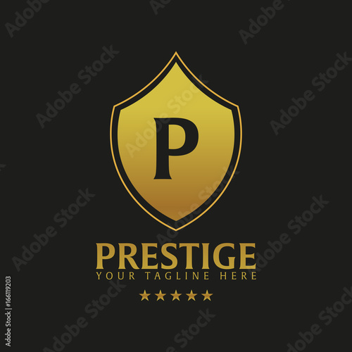 Prestige Hotel Logo and Emblem. Vector logo illustration.