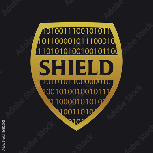 Shield logo. Protection company. Security. Guardian. Vector illustration. photo