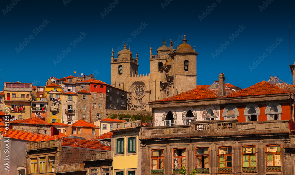 Naklejka premium The downtown of Porto - Oporto - in Portugal