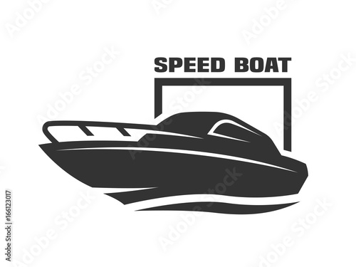 Speed boat logo.
