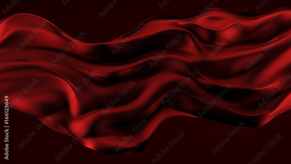 Abstract background with beautiful red cloth. 3d illustration, 3d rendering. Abstract background with beautiful red cloth. 3d illustration, 3d rendering.