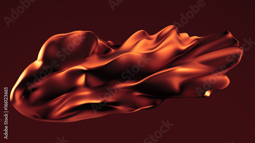 Abstract background with beautiful red cloth. 3d illustration, 3d rendering.