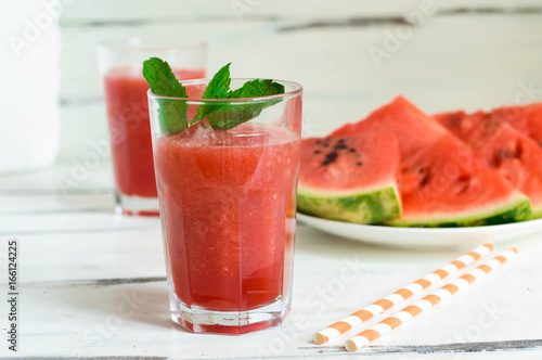 Watermelon juice simple to make with a blender. Refreshingly sweet and hydrating perfect for a hot summer day