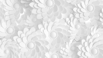Papier peint photo Couloir et Hall Fleur en papier élégante murale 3D  © Pierell