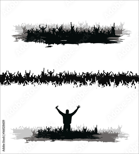 Set banners for sporting events and concerts