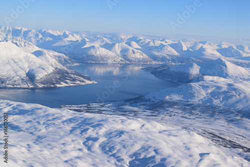 Arctic circle fjord landscape