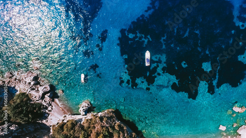 Fototapeta Naklejka Na Ścianę i Meble -  The coastline of Italy is from the air