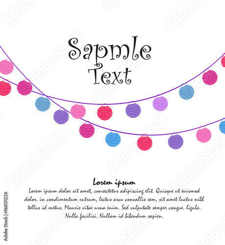 Happy birthday card, party celebration
