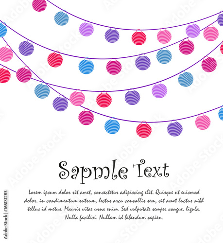 Happy birthday card, party celebration