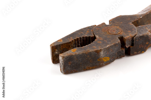 Old rusty pliers