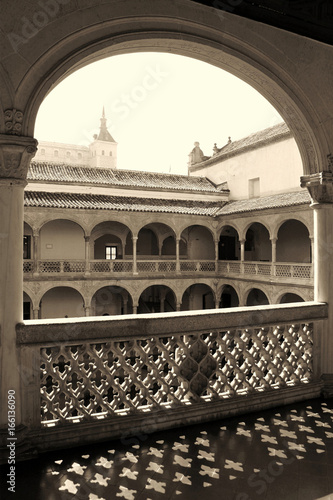 Renaissance Patio of Museum of Santa Cruz in Toledo, Spain