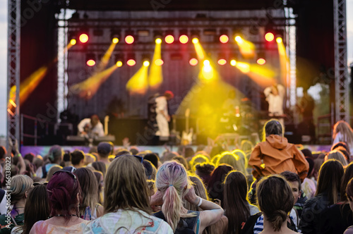 Outdoor Music Festival audience