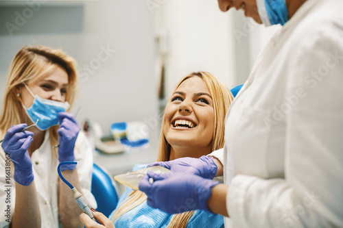 Woman in Dentist Office