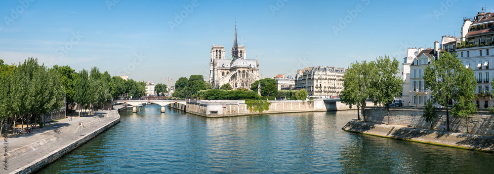 Paris Panorama mit Blick auf Notre Dame