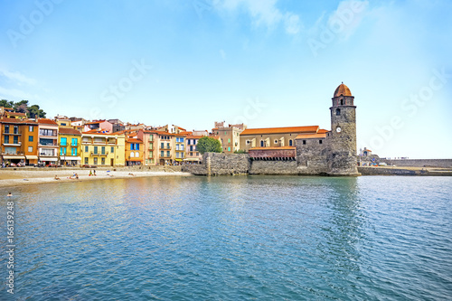 View Of Collioure, Languedoc-Roussillon, France, French Catalan Coast