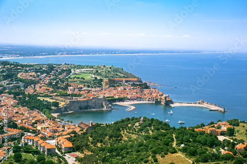 View Of Collioure, Languedoc-Roussillon, France, French Catalan Coast © golovianko