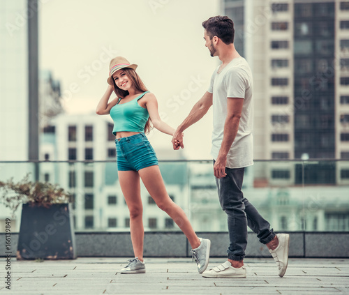 Couple in the city