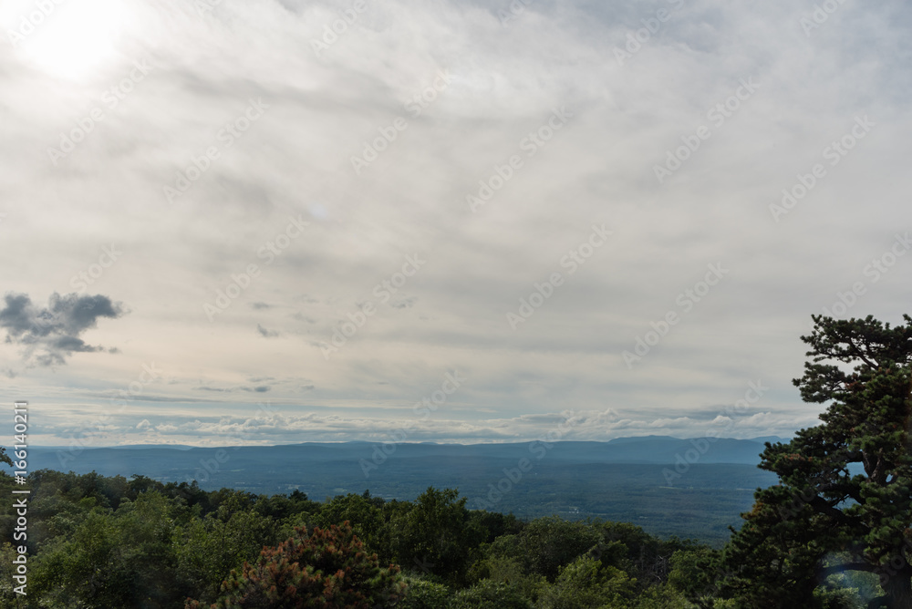 Big sky over the Mohonk Preserve in the summer