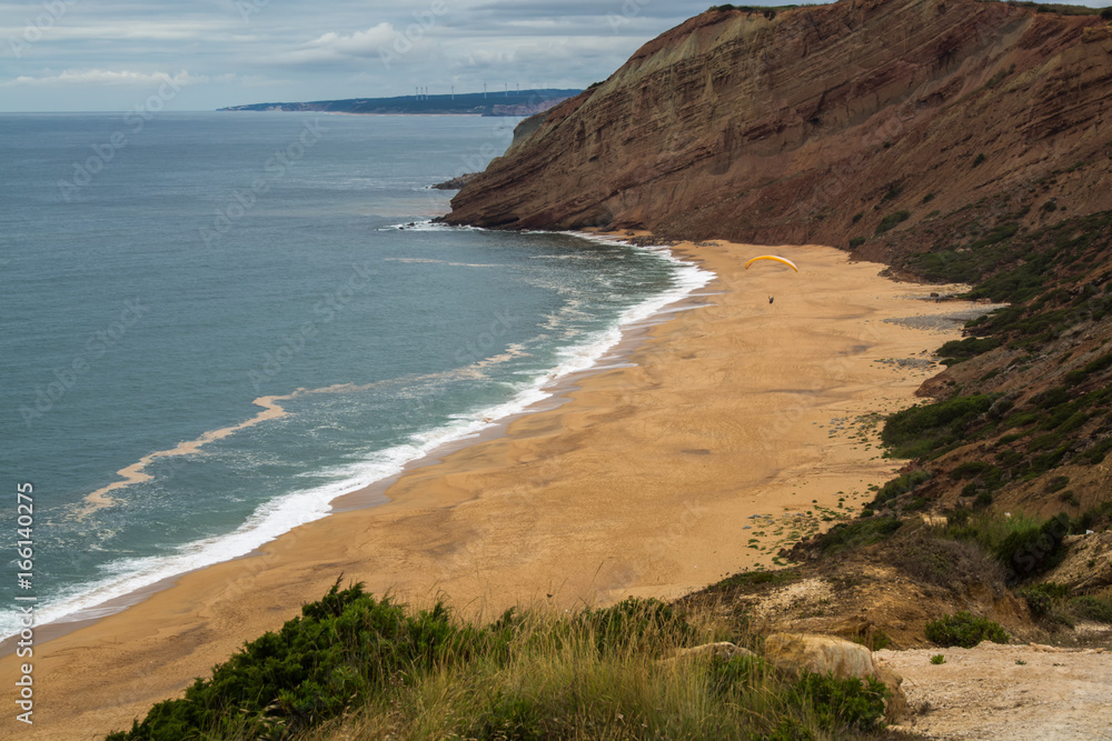 Gralha beach in Sao Martinho do Porto, Portugal.