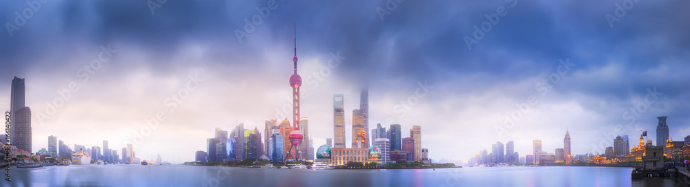 Obraz premium Shanghai skyline cityscape