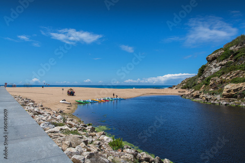 Fototapeta Naklejka Na Ścianę i Meble -  Porto Novo beach in Lourinha, Portugal.