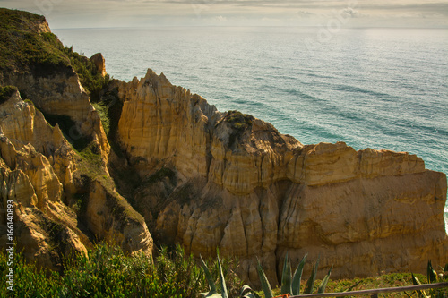 Vale Furado beach in Alcobaca, Portugal. photo