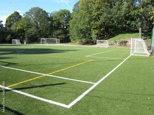 Soccer field empty