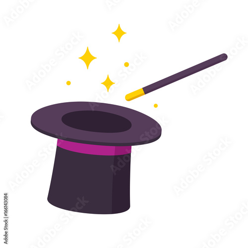 Magic hat and wand